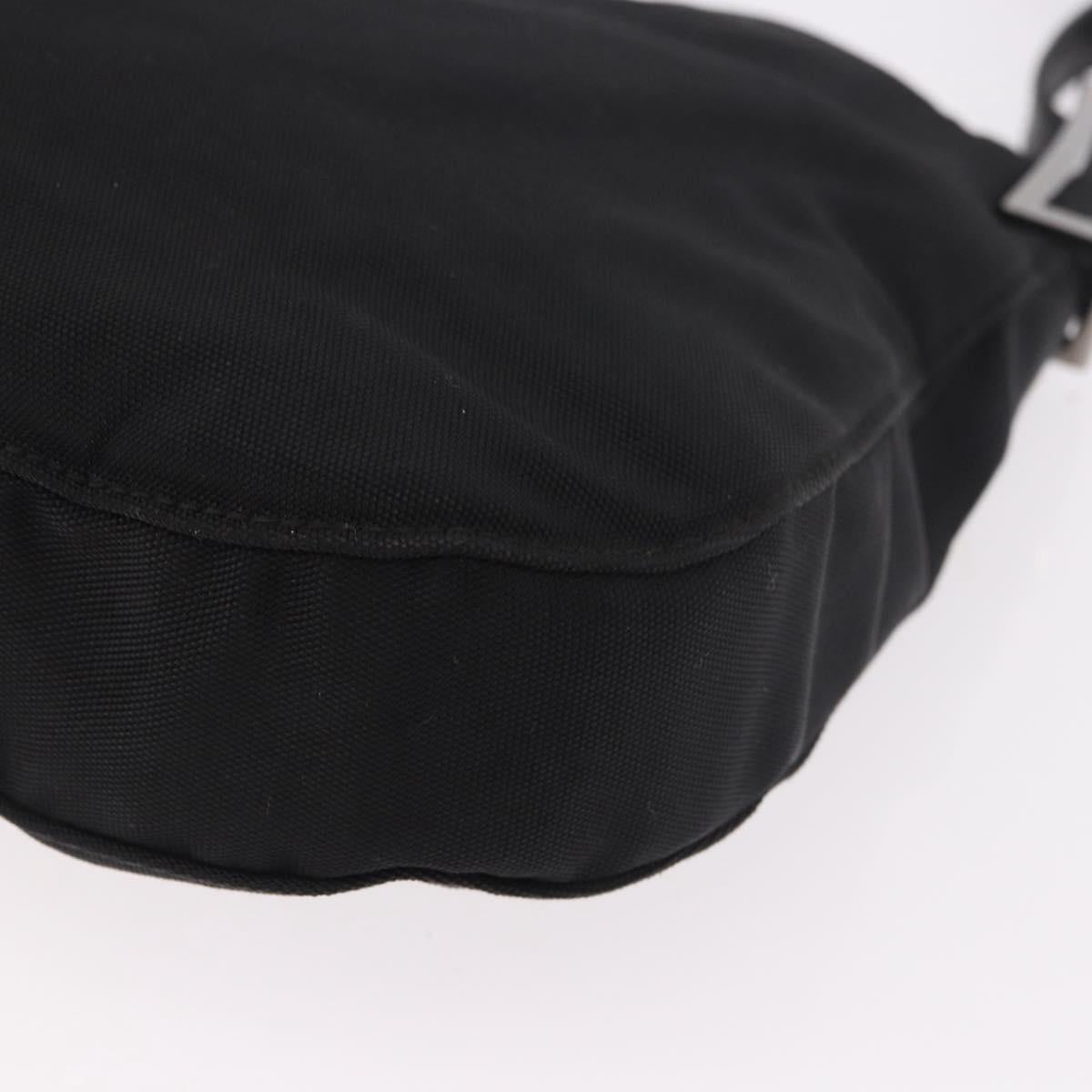 GUCCI Shoulder Bag Nylon Black Silver 001 3193 Auth 191046