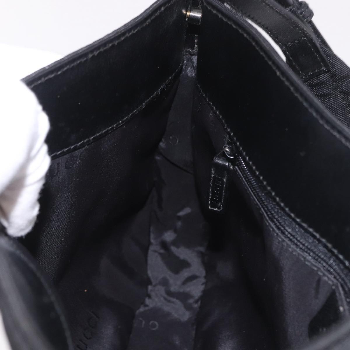 GUCCI Shoulder Bag Nylon Black Silver 001 3193 Auth 191046