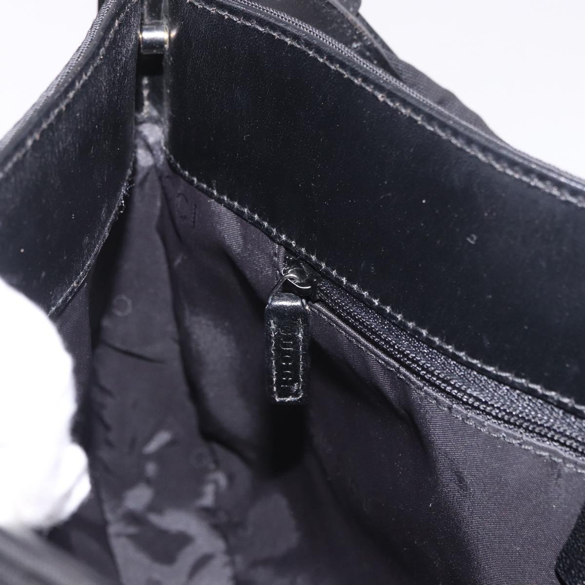 GUCCI Shoulder Bag Nylon Black Silver 001 3193 Auth 191046