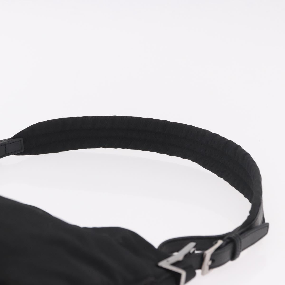 GUCCI Shoulder Bag Nylon Black Silver 001 3193 Auth 191046