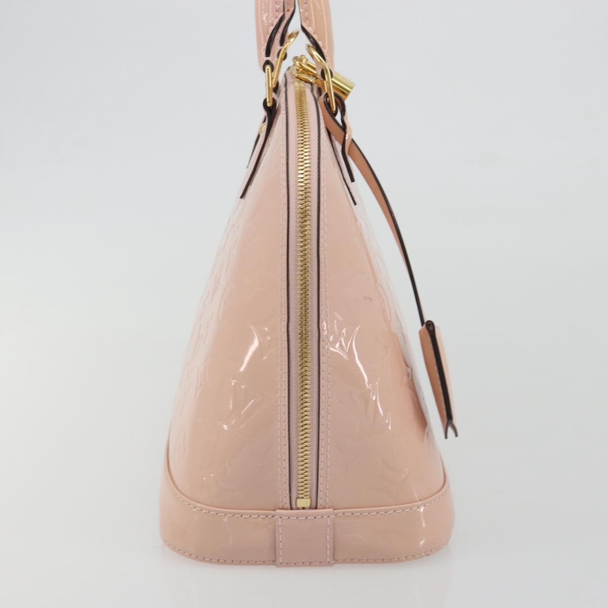 LOUIS VUITTON Monogram Vernis Alma PM Bag Rose Valerine M50412 LV Auth 191048SAV