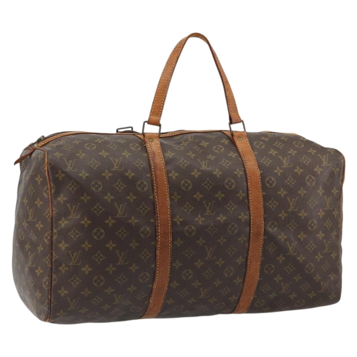 LOUIS VUITTON Monogram Sac Souple 55 Boston Bag M41622 LV Auth 191055