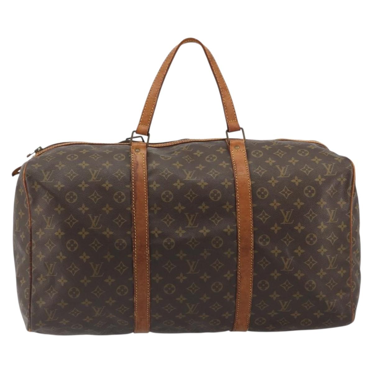 LOUIS VUITTON Monogram Sac Souple 55 Boston Bag M41622 LV Auth 191055
