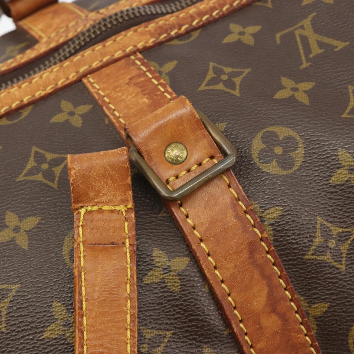 LOUIS VUITTON Monogram Sac Souple 55 Boston Bag M41622 LV Auth 191055