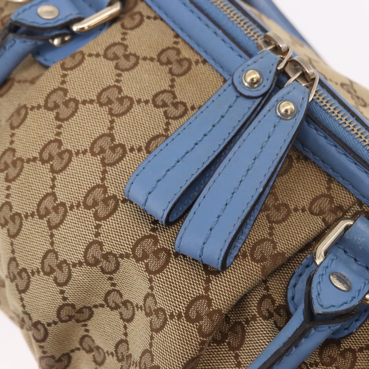 GUCCI GG Canvas Sukey Hand Bag 2way Beige Gold 247902 Auth 191057