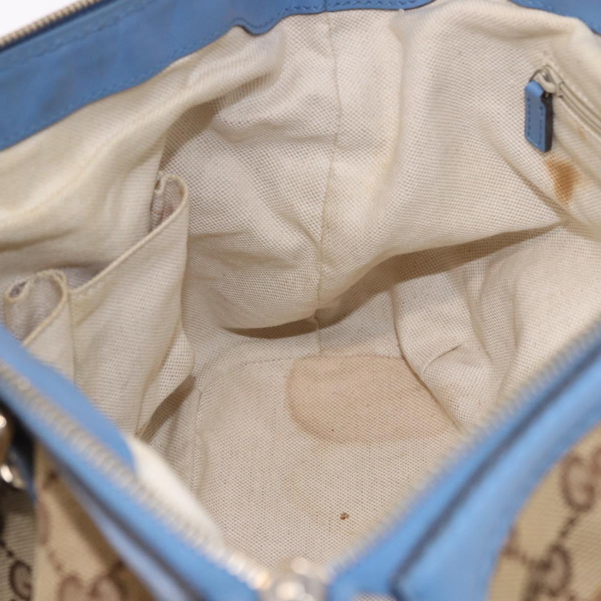 GUCCI GG Canvas Sukey Hand Bag 2way Beige Gold 247902 Auth 191057