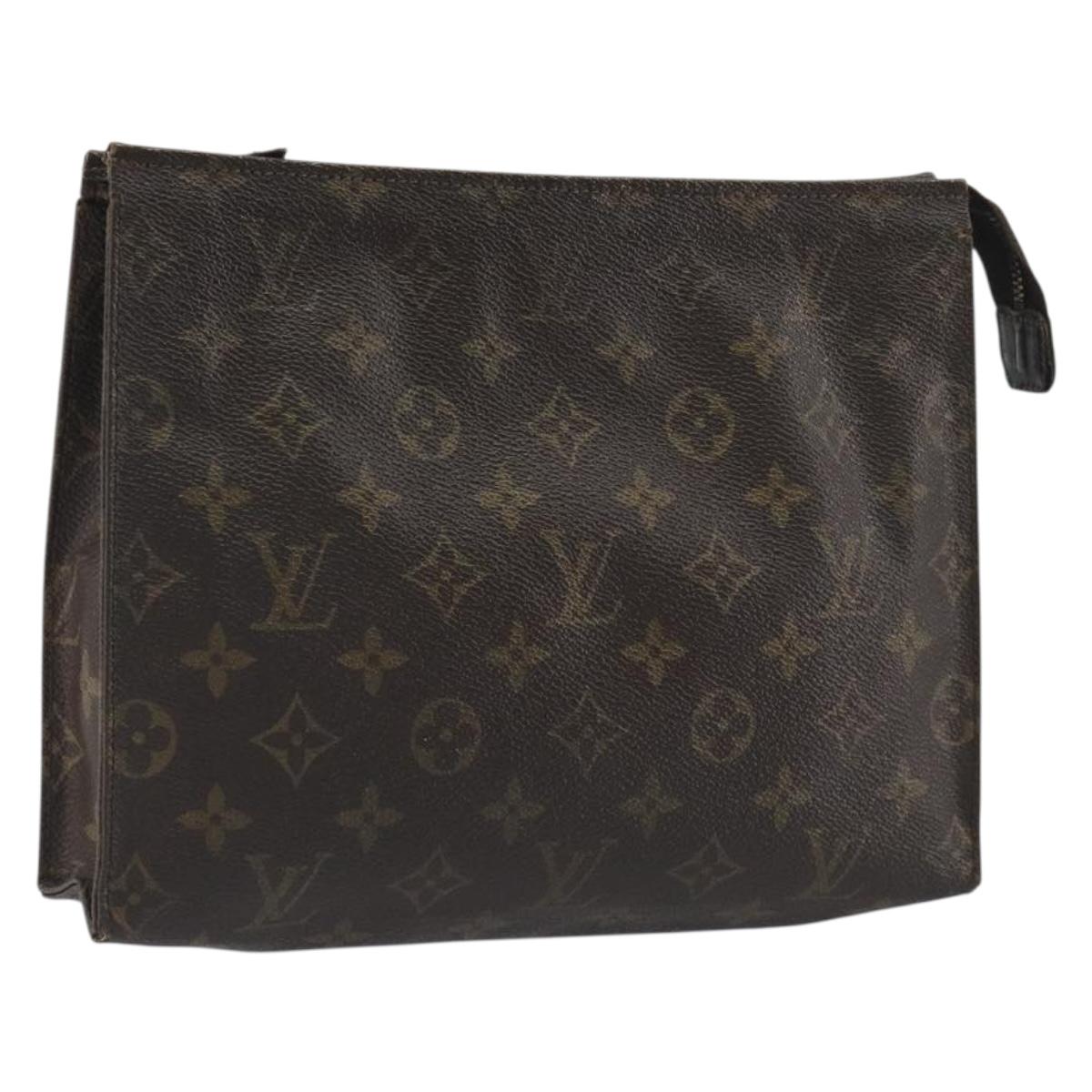 LOUIS VUITTON Monogram Poche Toilette 26 Pouch M47542 LV Auth 191065