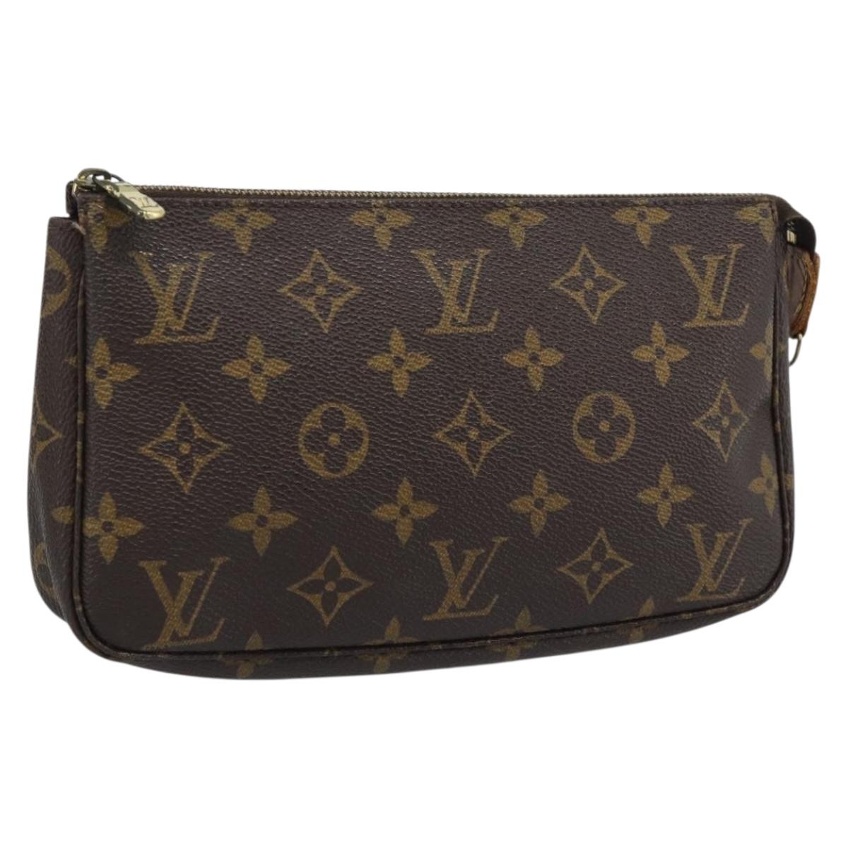 LOUIS VUITTON Monogram Pochette Accessoires Pouch M51980 LV Auth 191067