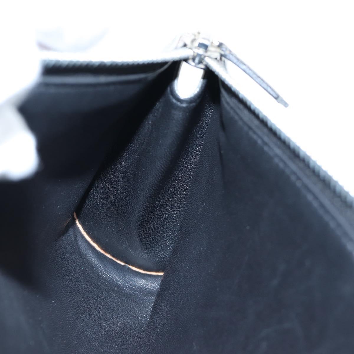 HERMES Yo Bag Bag Canvas Buffalo Skipper With Pouch Black Silver Auth 191068SAM