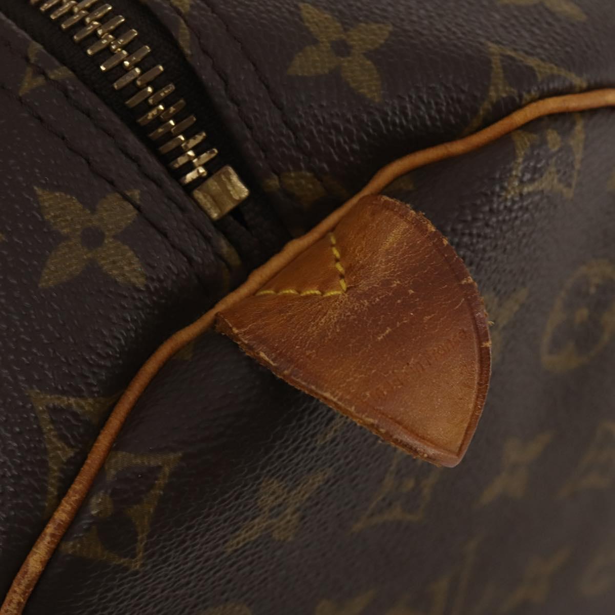 LOUIS VUITTON Monogram Keepall 55 Boston Bag M41424 LV Auth 191086