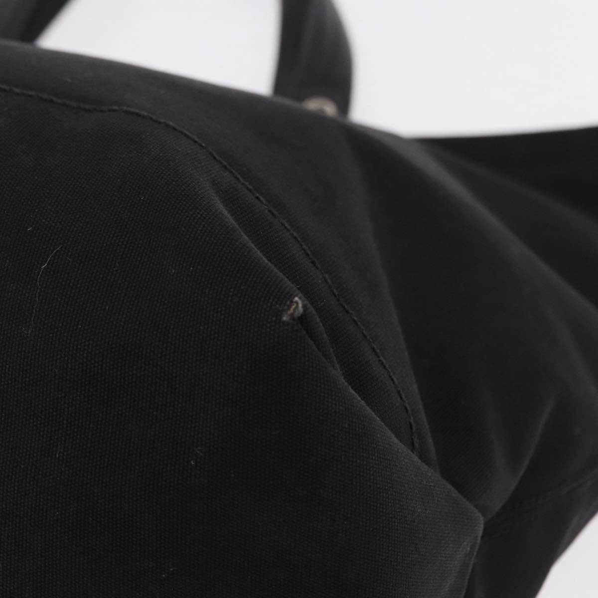 GUCCI Tote Bag Canvas Black Silver 194465 Auth 191127