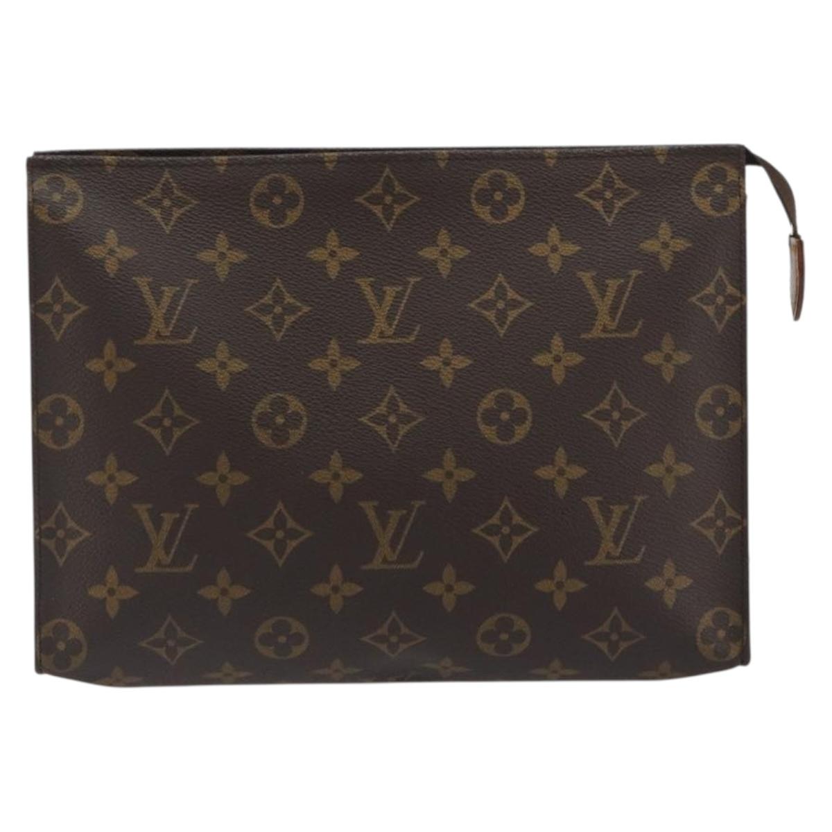 LOUIS VUITTON Monogram Poche Toilette 26 Pouch M47542 LV Auth 191134