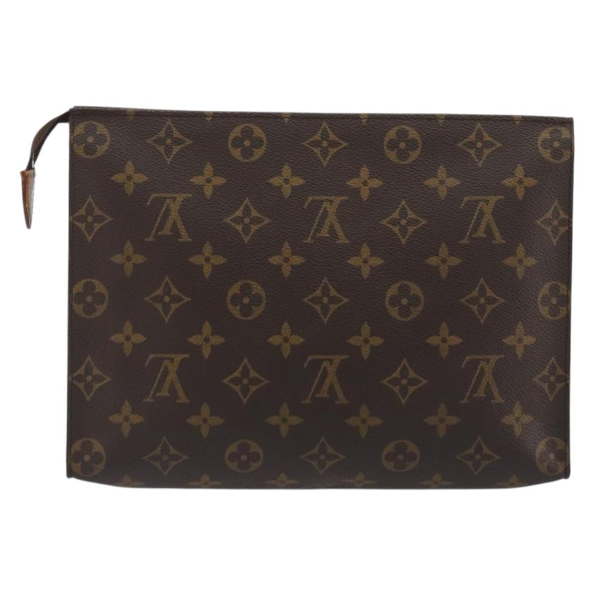LOUIS VUITTON Monogram Poche Toilette 26 Pouch M47542 LV Auth 191134