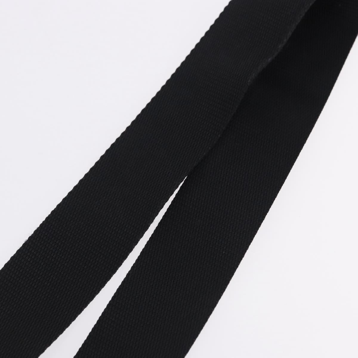PRADA Shoulder Strap Canvas 33.9""-51.2"" Black Auth 191137