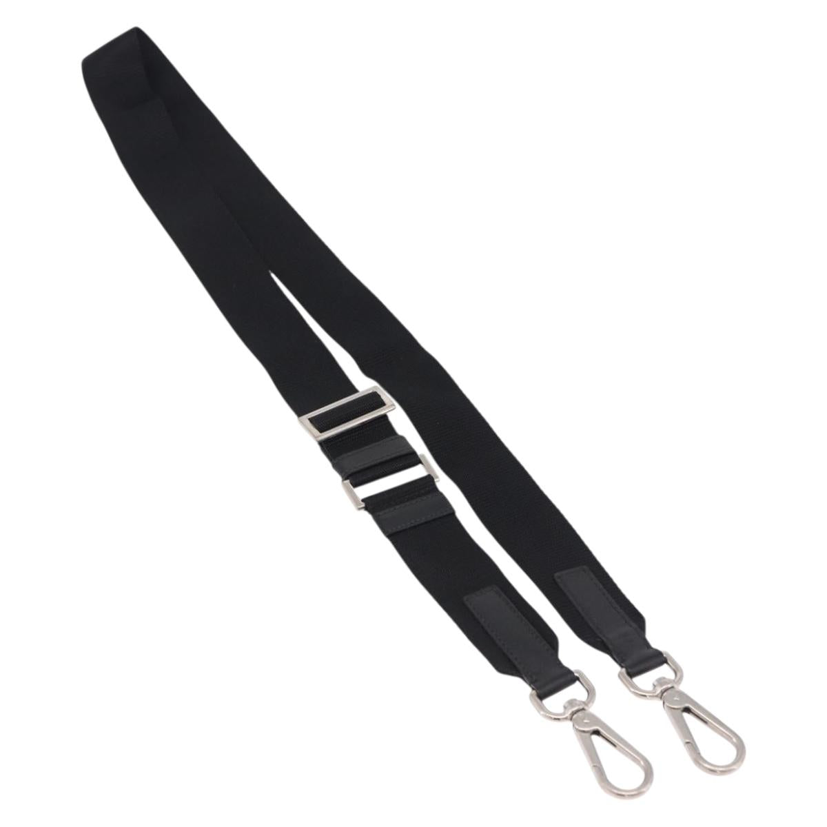 PRADA Shoulder Strap Canvas 33.9""-51.2"" Black Auth 191137