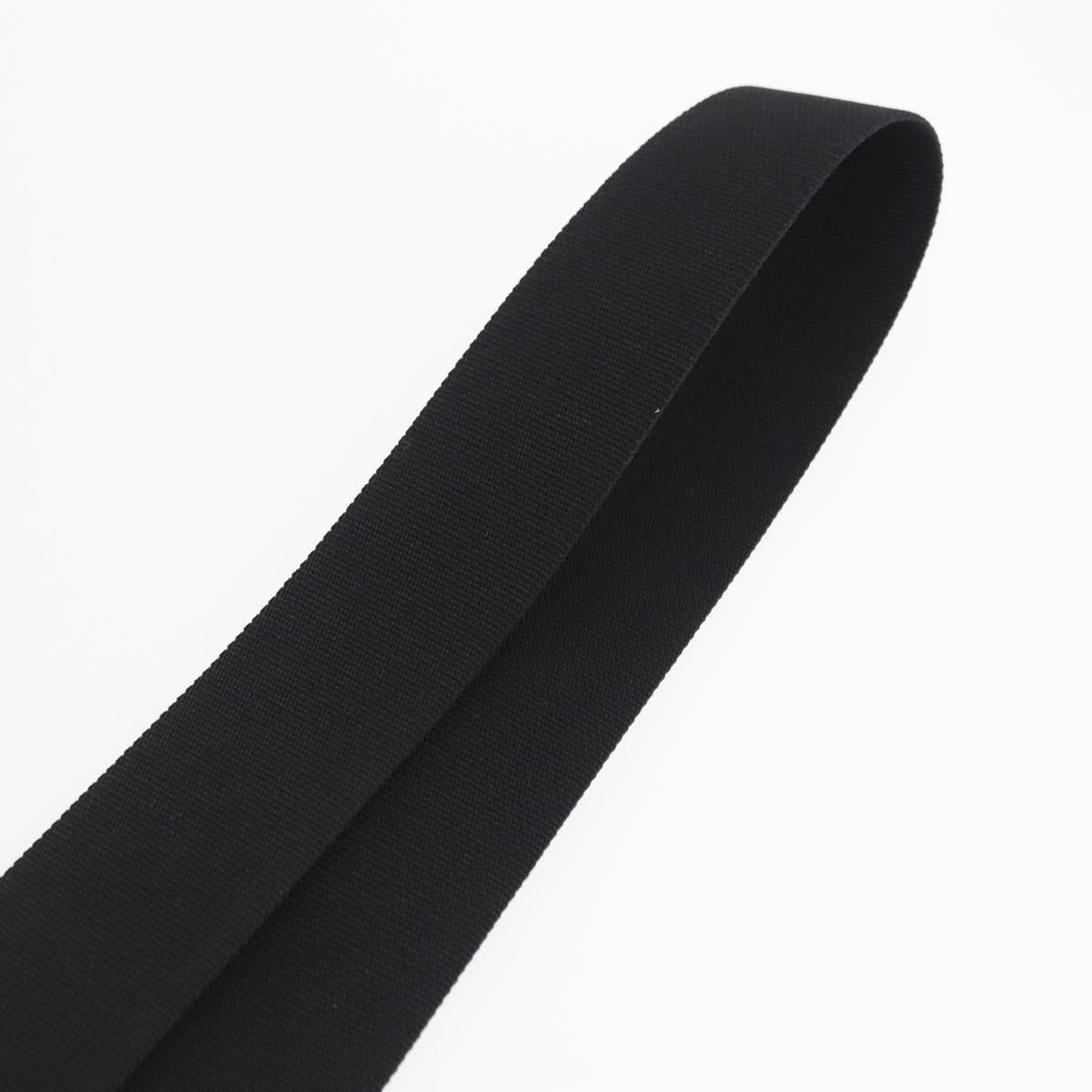 CHANEL Adjustable Shoulder Strap Canvas 31.5""-53.1"" Black CC Auth 191141
