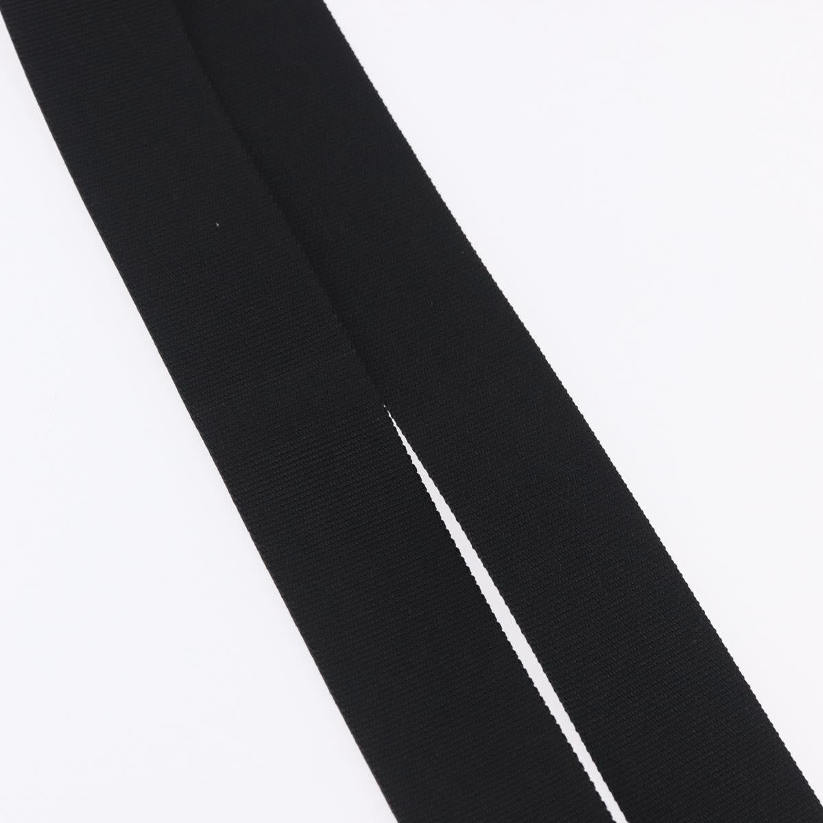 CHANEL Adjustable Shoulder Strap Canvas 31.5""-53.1"" Black CC Auth 191141