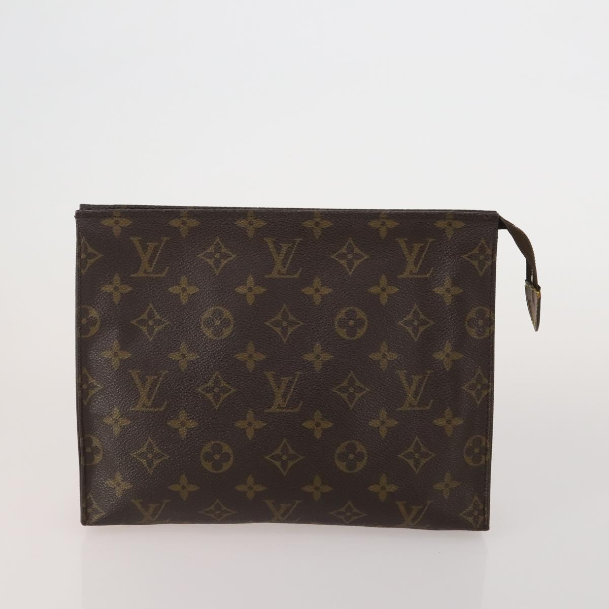LOUIS VUITTON Monogram Vernis Clutch Bag 5 Set Beige LV Auth 191145