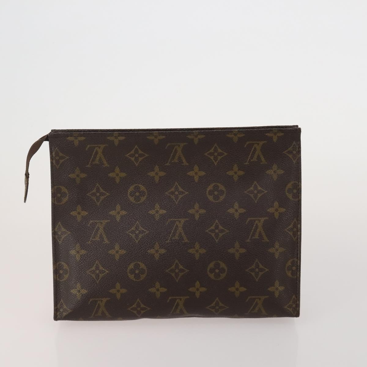 LOUIS VUITTON Monogram Vernis Clutch Bag 5 Set Beige LV Auth 191145
