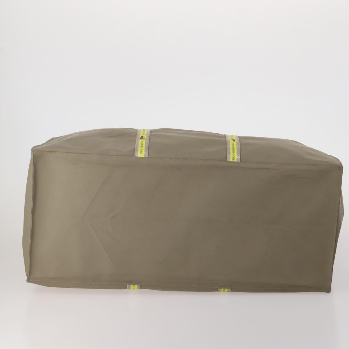 LOUIS VUITTON Monogram Clutch Bag Nylon Leather 5 Set Green Beige LV Auth 191149