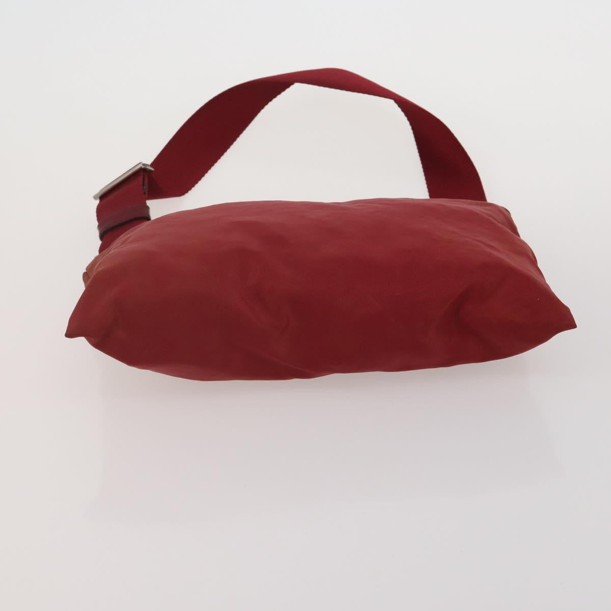 PRADA Shoulder Bag Nylon 4 Set Red Black Auth 191150