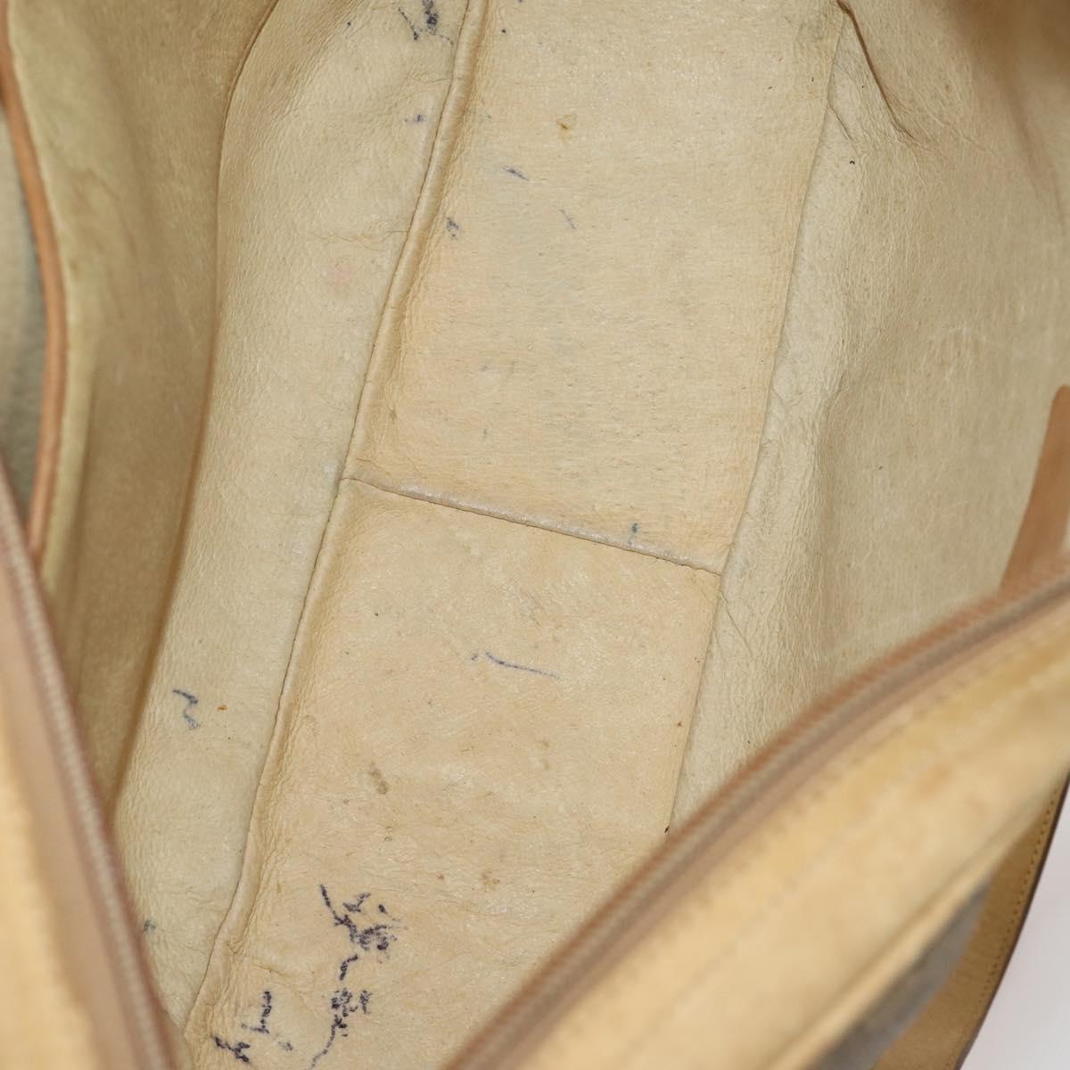 GUCCI GG Supreme GG Canvas Shoulder Bag PVC 5 Set Beige Auth 191152