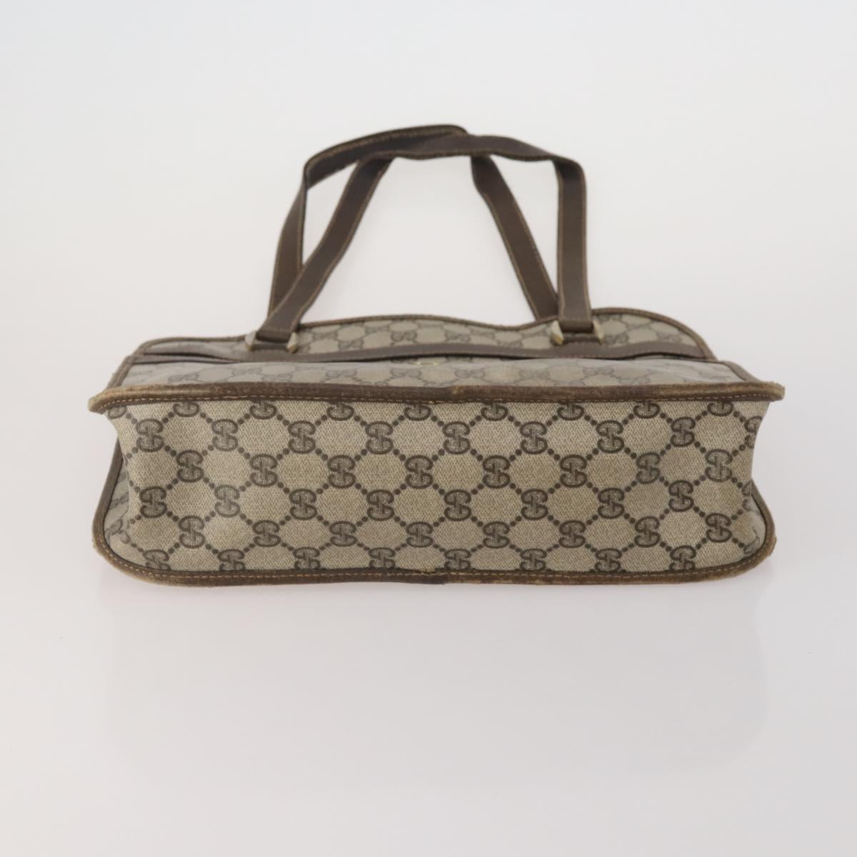 GUCCI GG Supreme GG Canvas Shoulder Bag PVC 5 Set Beige Auth 191152