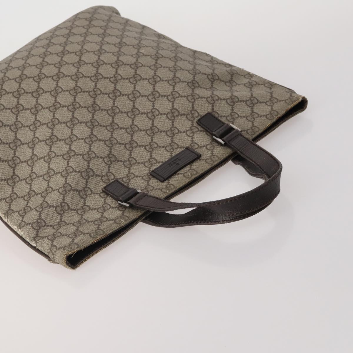 GUCCI GG Supreme GG Canvas Shoulder Bag PVC 5 Set Beige Auth 191152