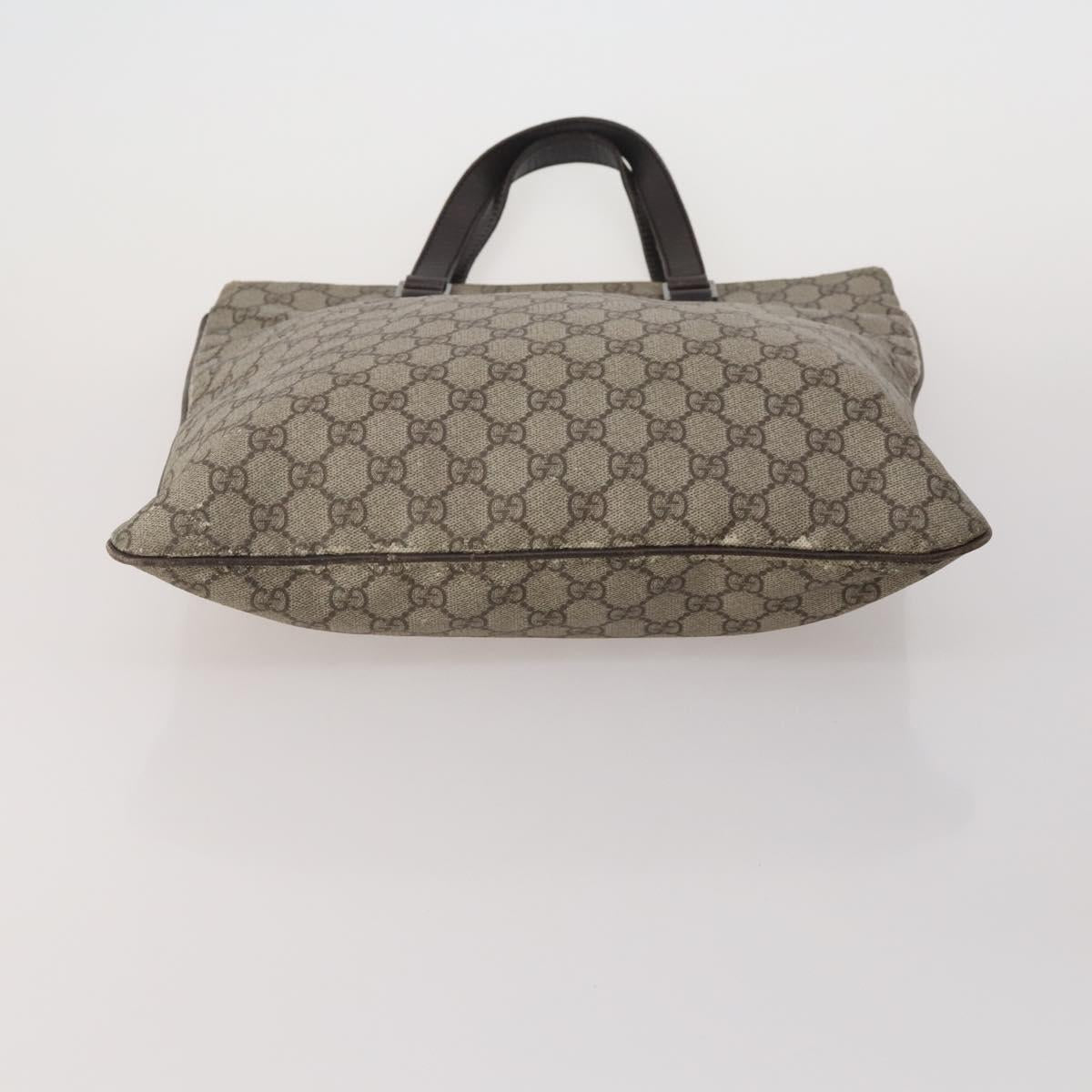GUCCI GG Supreme GG Canvas Shoulder Bag PVC 5 Set Beige Auth 191152