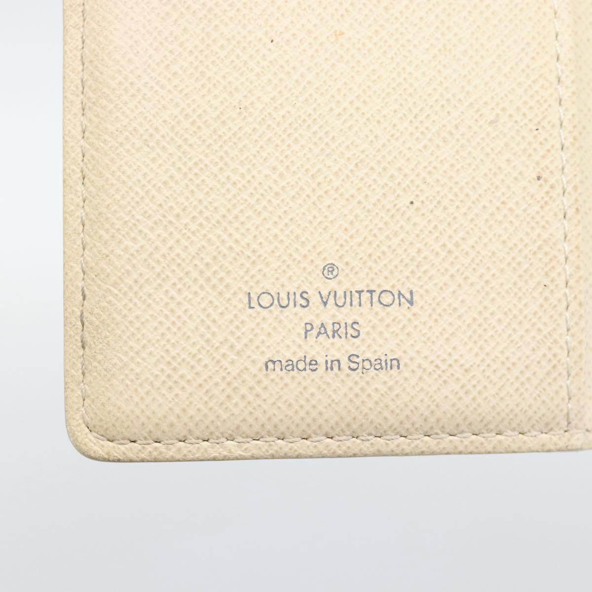 LOUIS VUITTON Damier Azur Agenda PM Day Planner Cover R20706 LV Auth 191157A