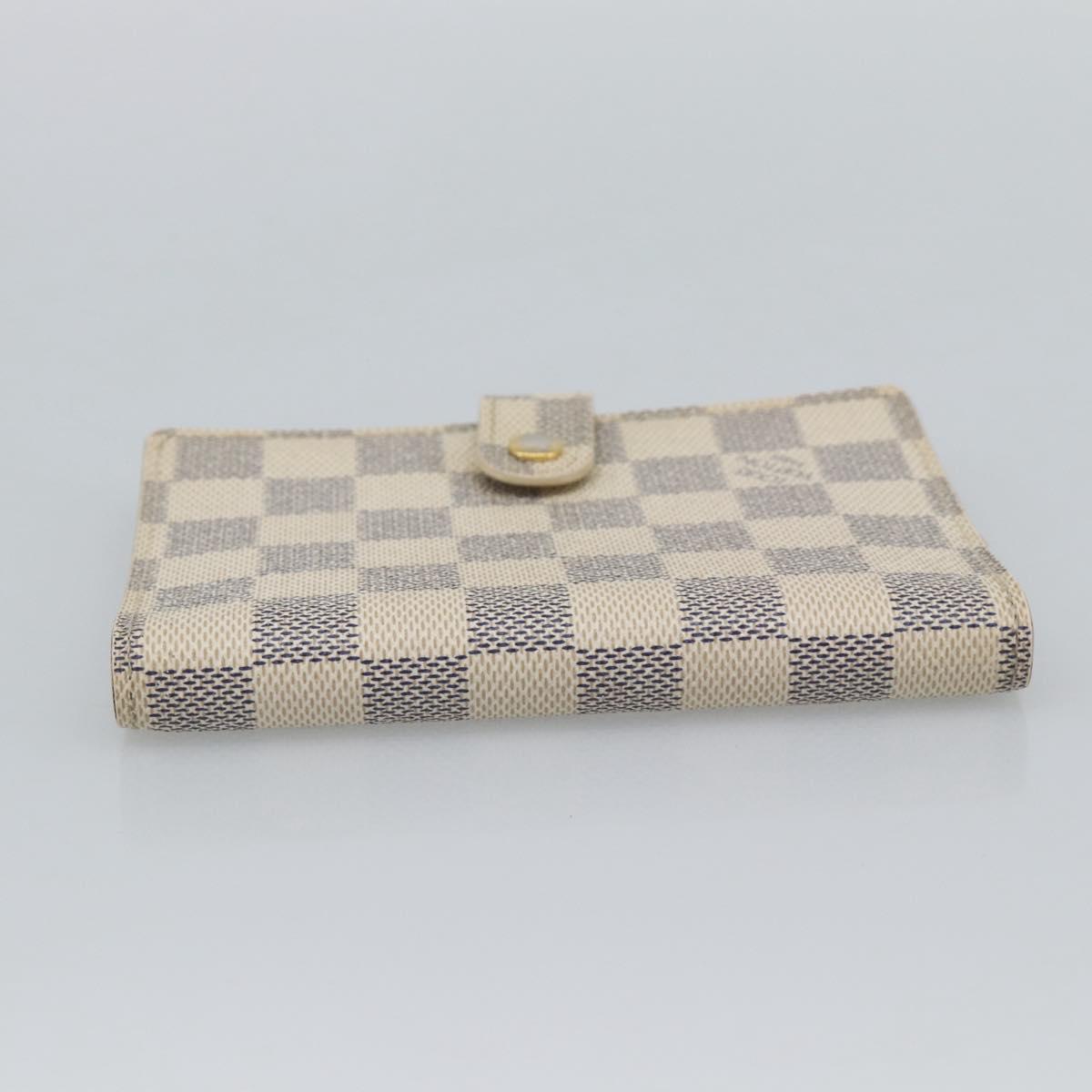 LOUIS VUITTON Damier Azur Agenda PM Day Planner Cover R20706 LV Auth 191157A