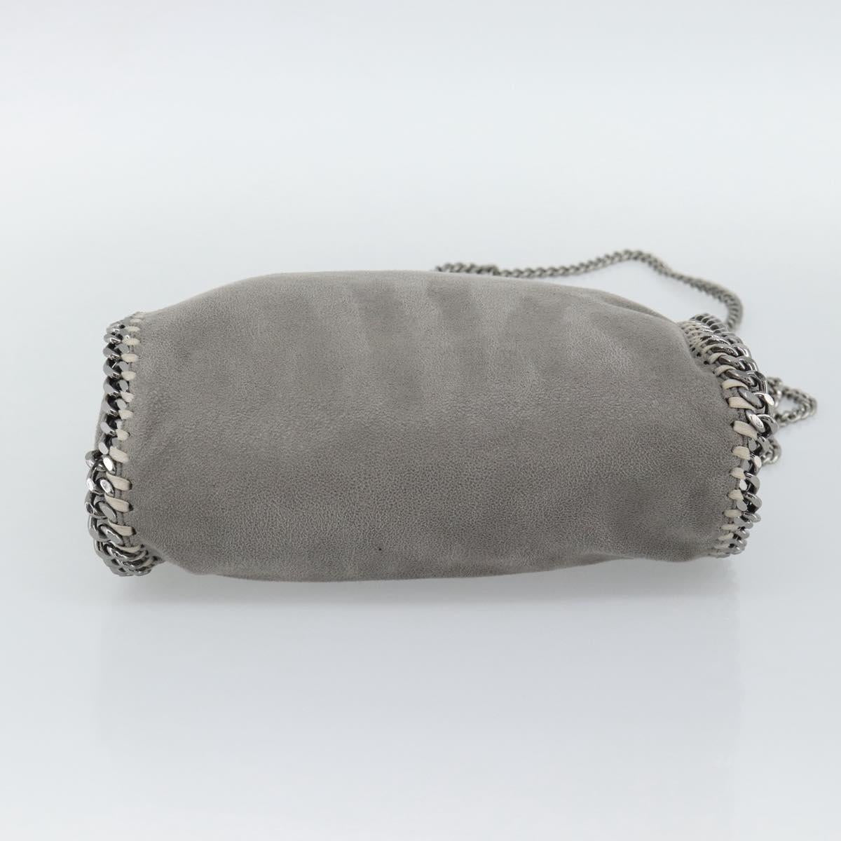 Stella MacCartney Chain Farabella Mini Bag Polyester 2way Gray Auth 191251A