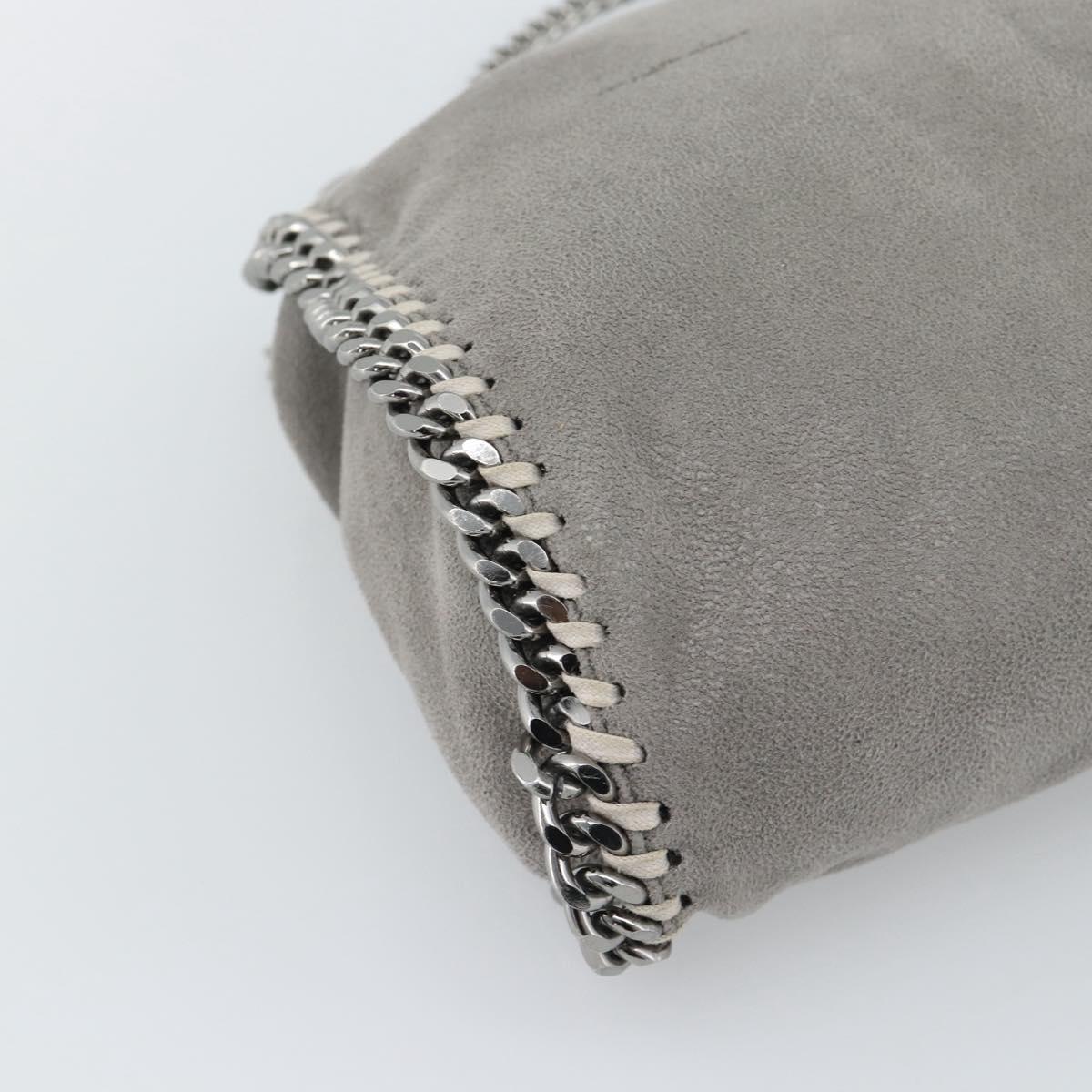 Stella MacCartney Chain Farabella Mini Bag Polyester 2way Gray Auth 191251A