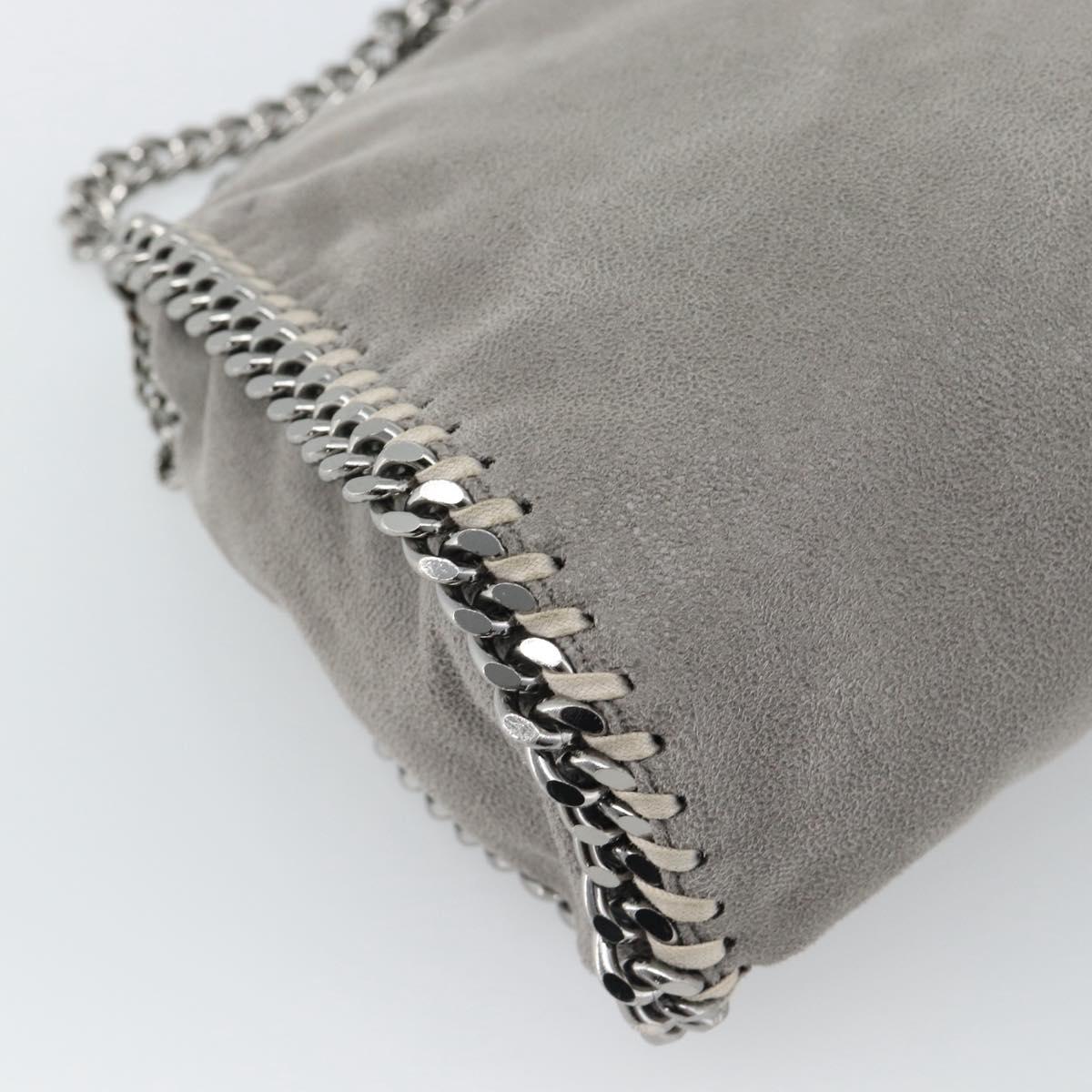 Stella MacCartney Chain Farabella Mini Bag Polyester 2way Gray Auth 191251A