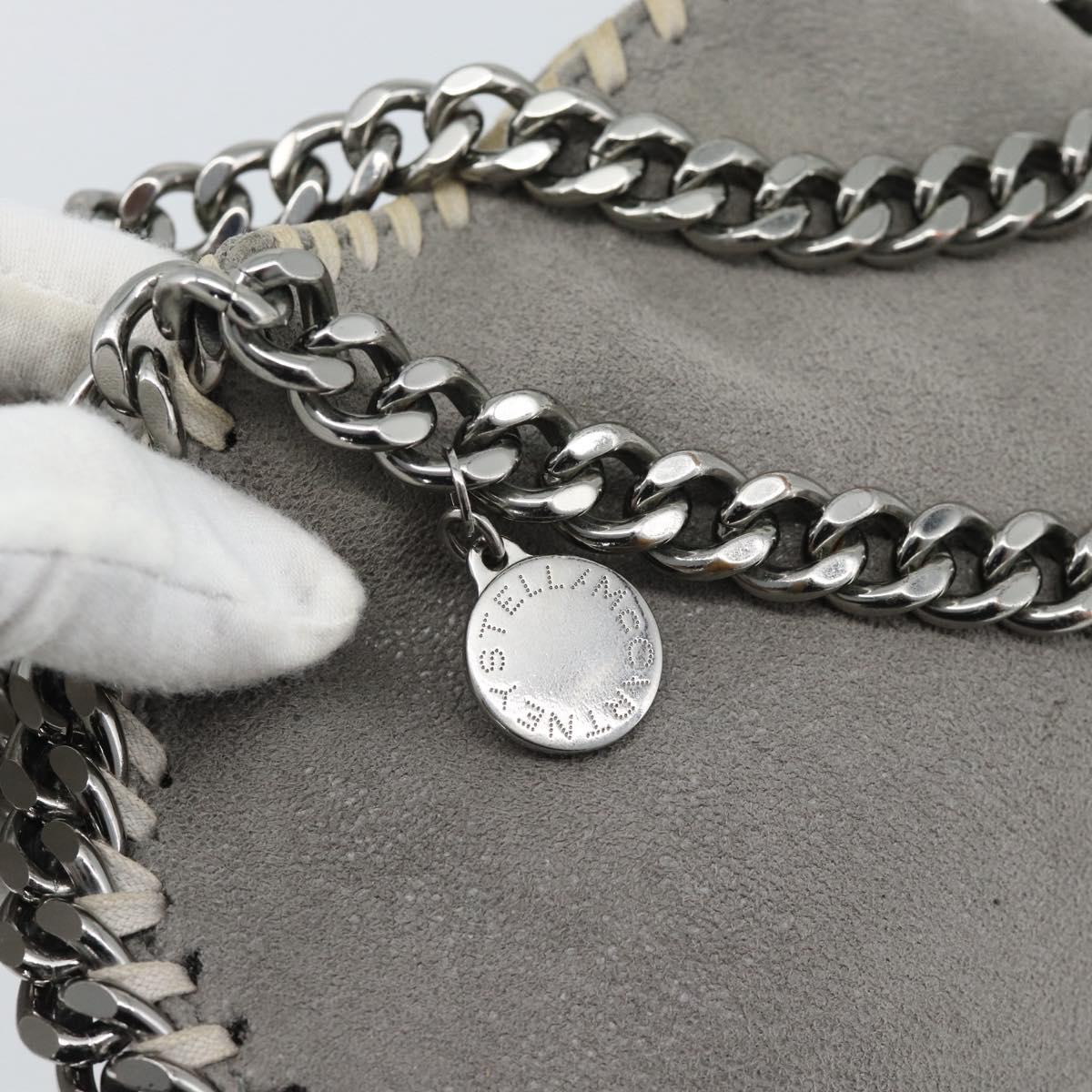 Stella MacCartney Chain Farabella Mini Bag Polyester 2way Gray Auth 191251A