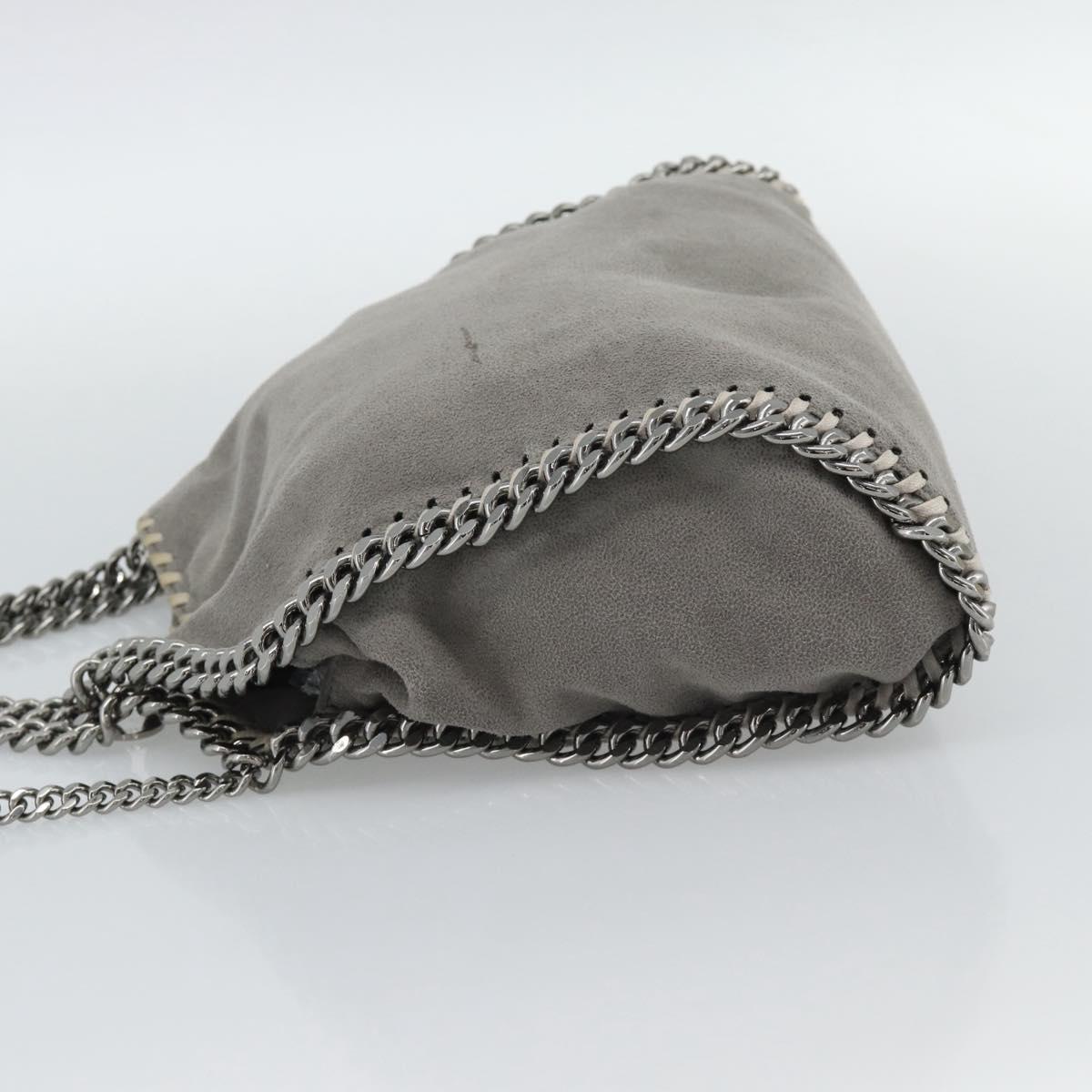 Stella MacCartney Chain Farabella Mini Bag Polyester 2way Gray Auth 191251A