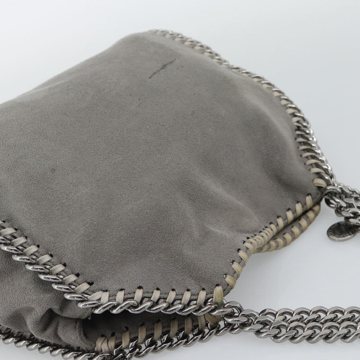 Stella MacCartney Chain Farabella Mini Bag Polyester 2way Gray Auth 191251A