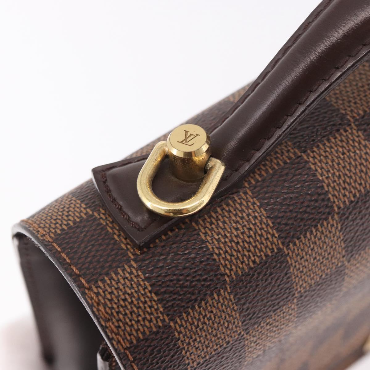 LOUIS VUITTON Damier Ebene Monceau 28 Hand Bag SPO 2way N48088 LV Auth 191252A