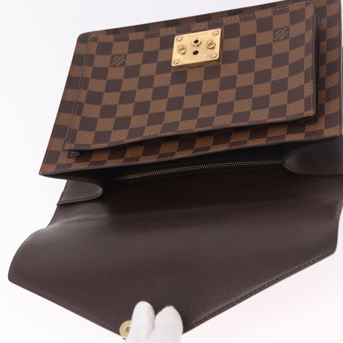 LOUIS VUITTON Damier Ebene Monceau 28 Hand Bag SPO 2way N48088 LV Auth 191252A