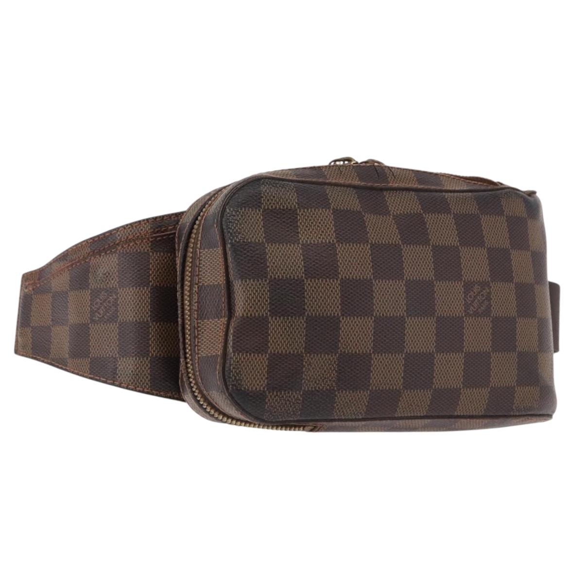 LOUIS VUITTON Damier Ebene Geronimos Shoulder Bag N51994 LV Auth 191255