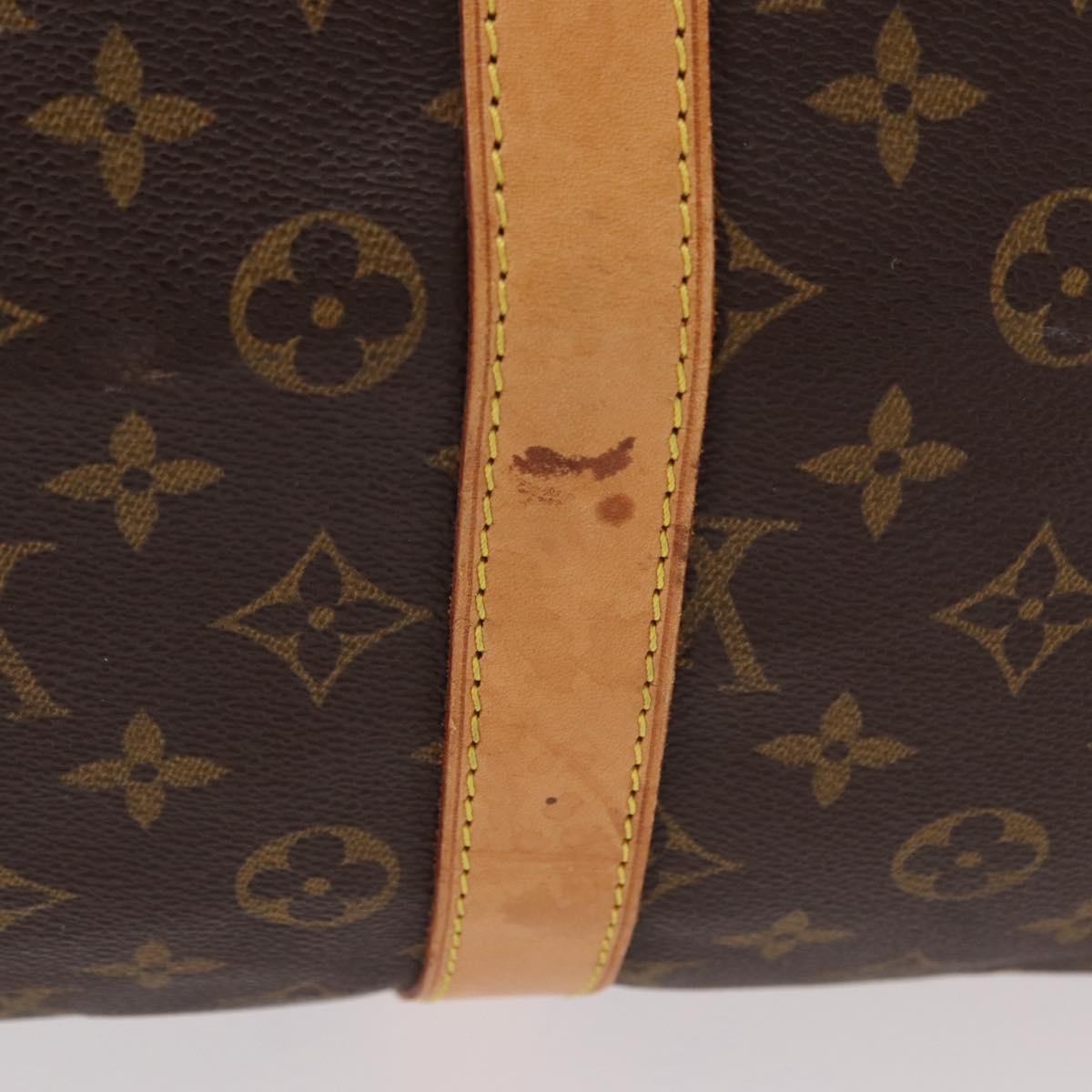 LOUIS VUITTON Monogram Keepall Bandouliere 55 Boston Bag M41414 LV Auth 191259A