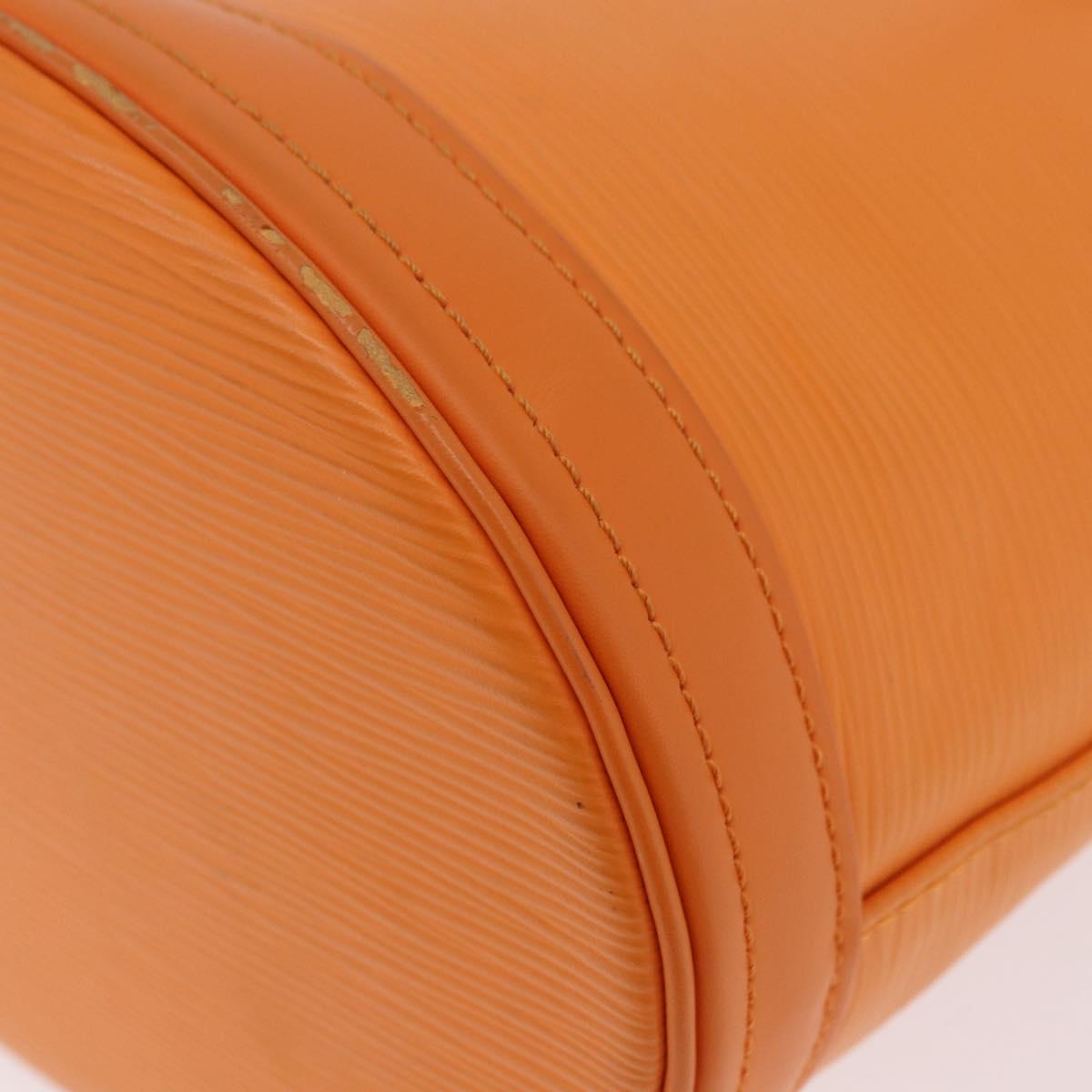 LOUIS VUITTON Epi Bucket PM Shoulder Bag Orange Mandarin M5899H LV Auth 191260V
