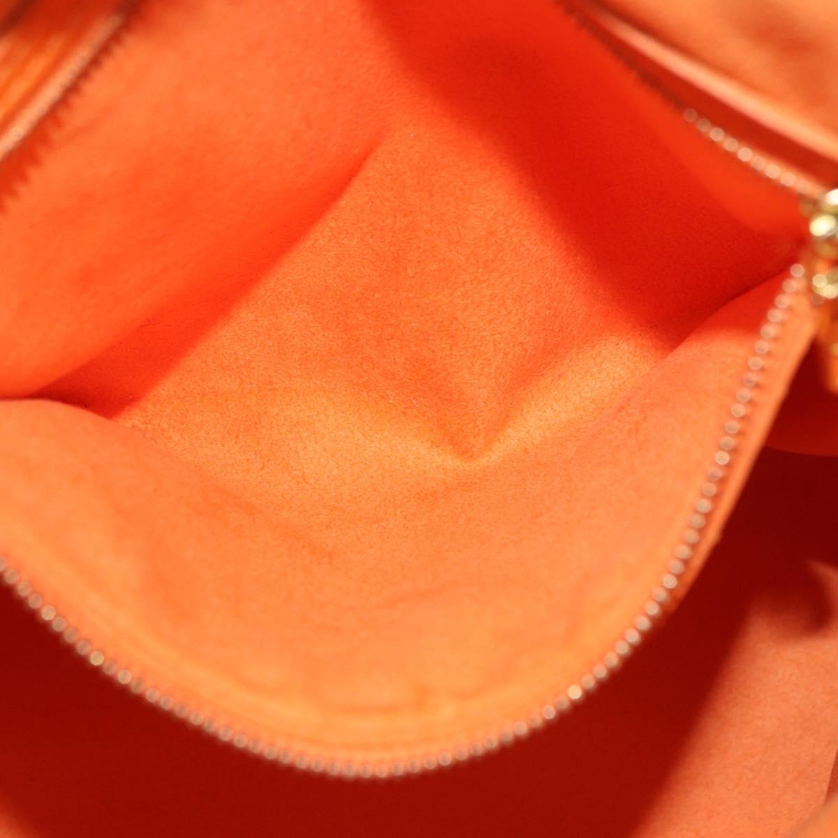 LOUIS VUITTON Epi Bucket PM Shoulder Bag Orange Mandarin M5899H LV Auth 191260V