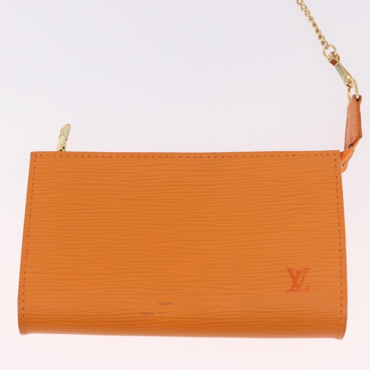 LOUIS VUITTON Epi Bucket PM Shoulder Bag Orange Mandarin M5899H LV Auth 191260V