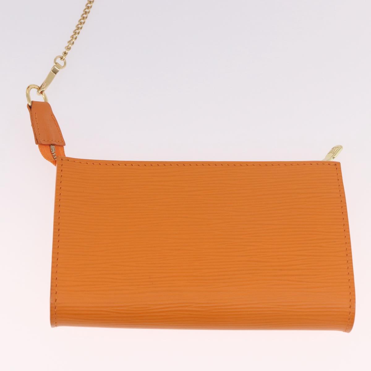LOUIS VUITTON Epi Bucket PM Shoulder Bag Orange Mandarin M5899H LV Auth 191260V