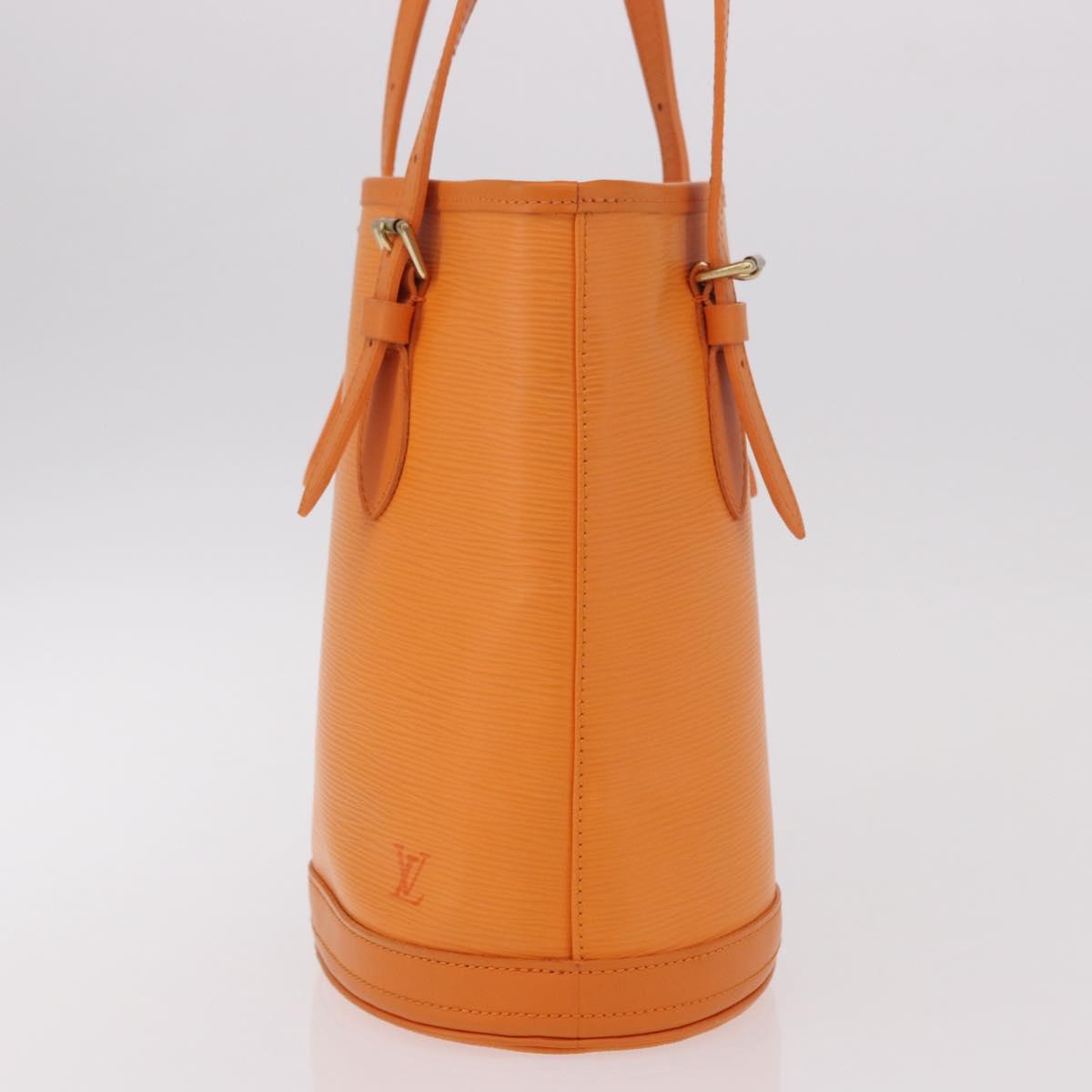 LOUIS VUITTON Epi Bucket PM Shoulder Bag Orange Mandarin M5899H LV Auth 191260V