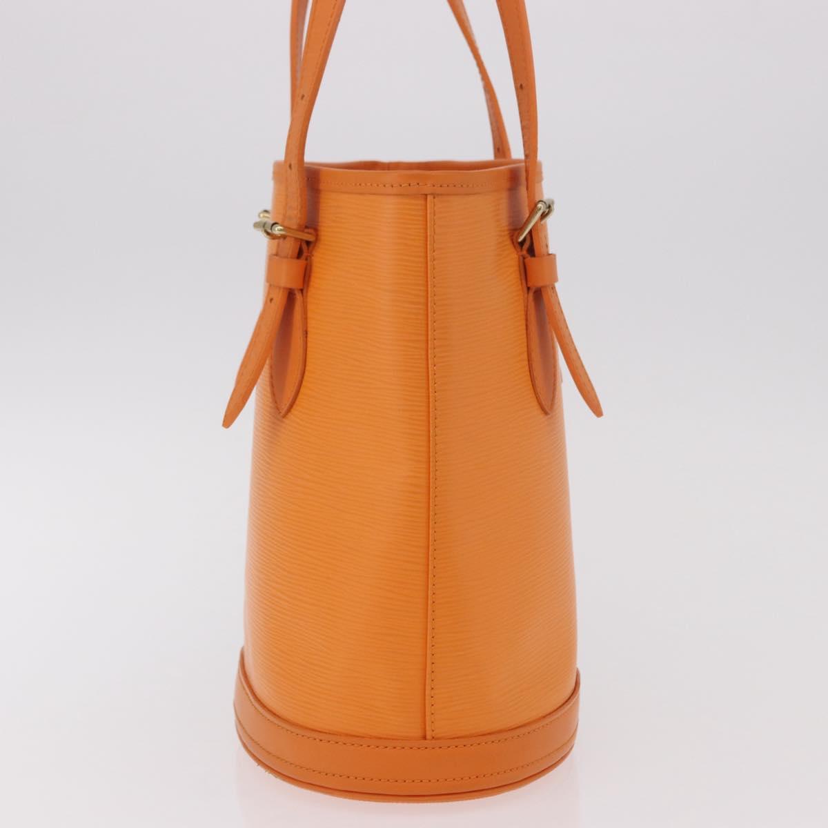 LOUIS VUITTON Epi Bucket PM Shoulder Bag Orange Mandarin M5899H LV Auth 191260V