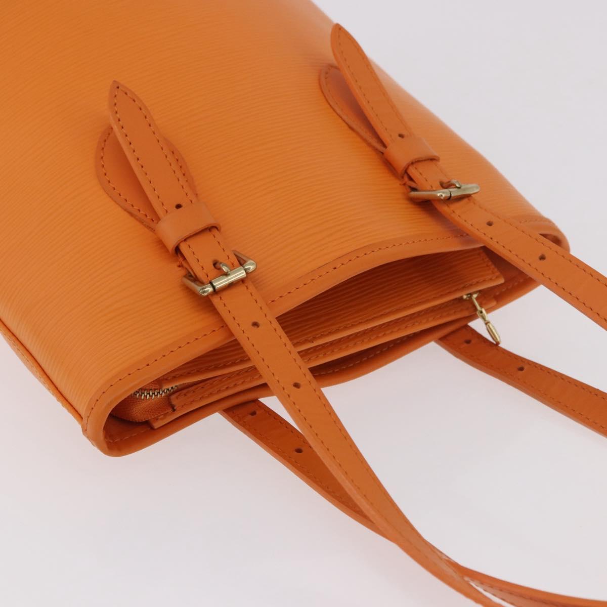 LOUIS VUITTON Epi Bucket PM Shoulder Bag Orange Mandarin M5899H LV Auth 191260V