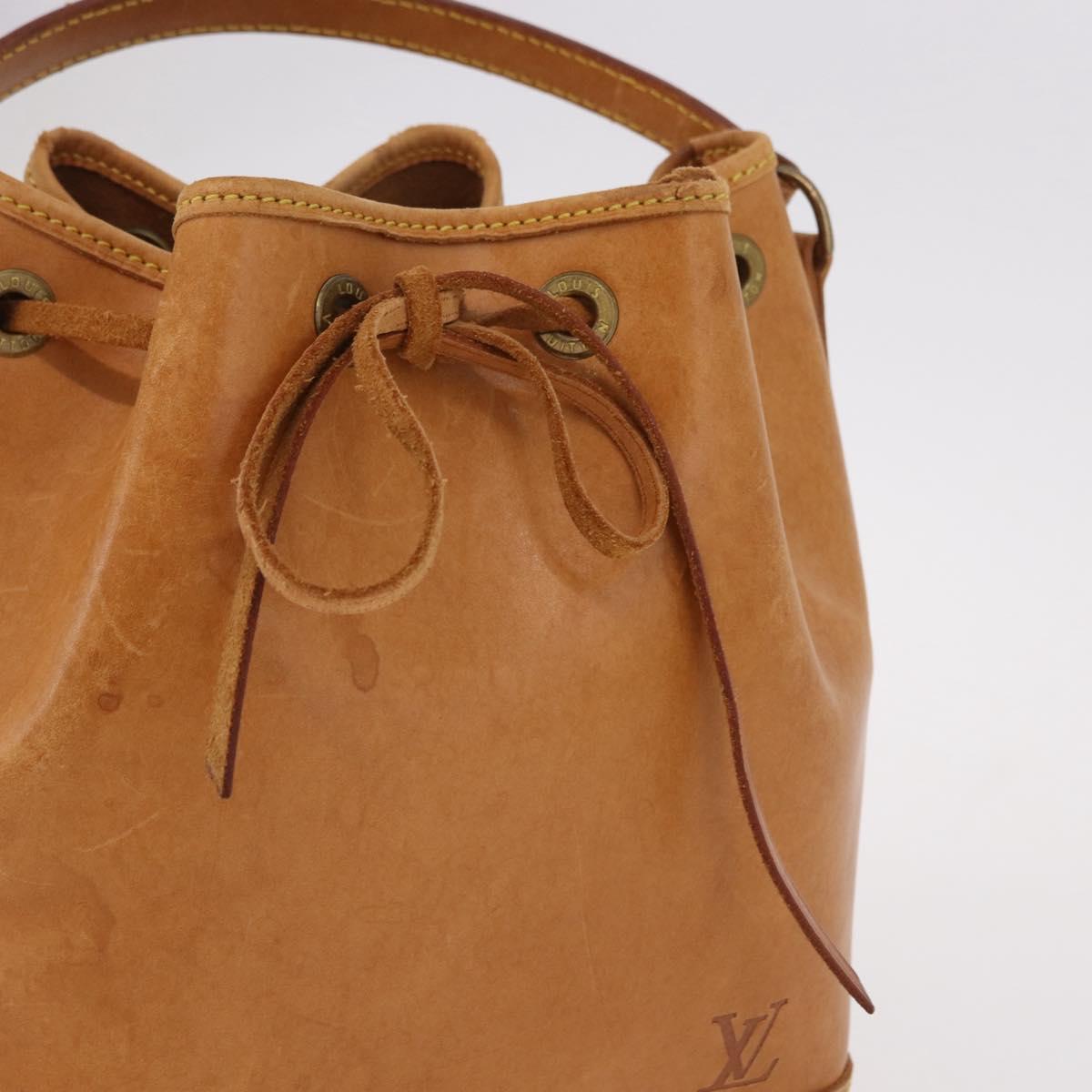 LOUIS VUITTON Nomad Mini Noe Hand Bag Leather Beige M43528 LV Auth 191261A