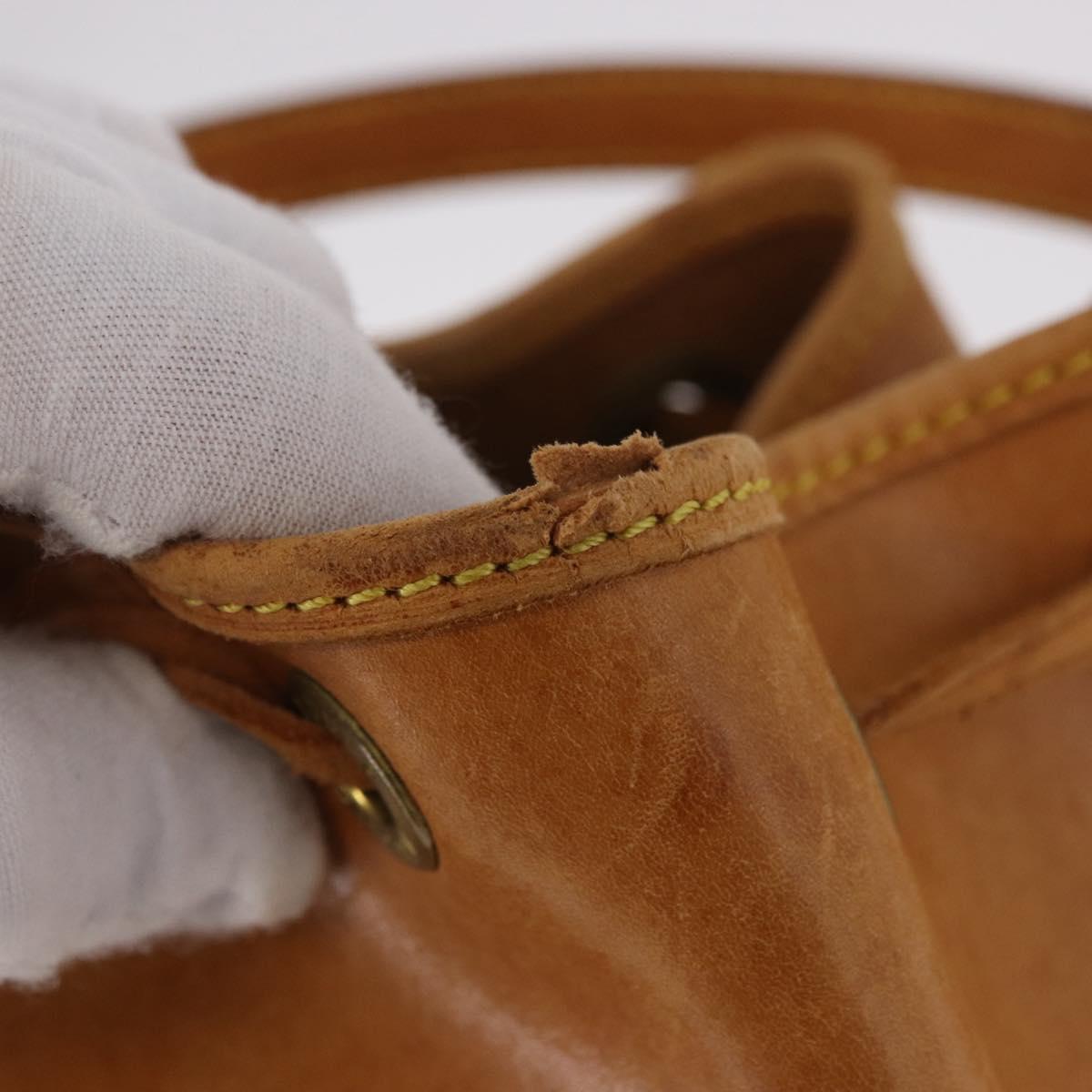LOUIS VUITTON Nomad Mini Noe Hand Bag Leather Beige M43528 LV Auth 191261A